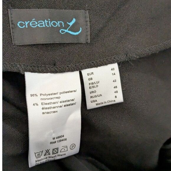 Creation L High waisted Ankle Cropped Flare pant with Bows 8 - Picture 2 of 8